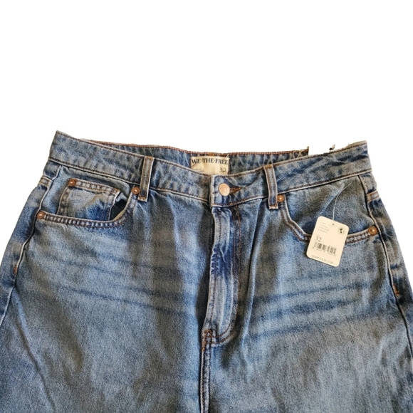 NWT WE THE FREE Free People The Pacifica High Rise Slim Straight Leg Sz 32 $78 - Picture 5 of 7